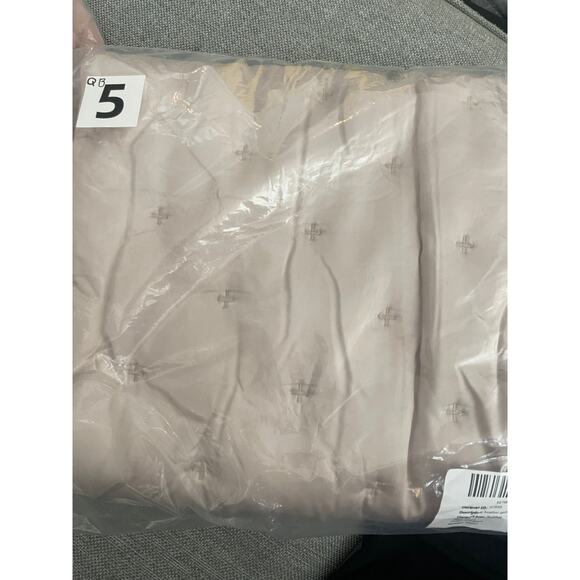 Quince Bamboo Dream Quilted Standard Sham Set White NWOT #S30 - Picture 1 of 5